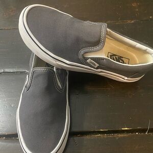 Classic Vans Gray Slip-On Sneakers